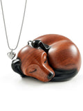 The "Always with You" Memorial Set | Serene Dog Urn & Paw Print Heart Urn Necklace